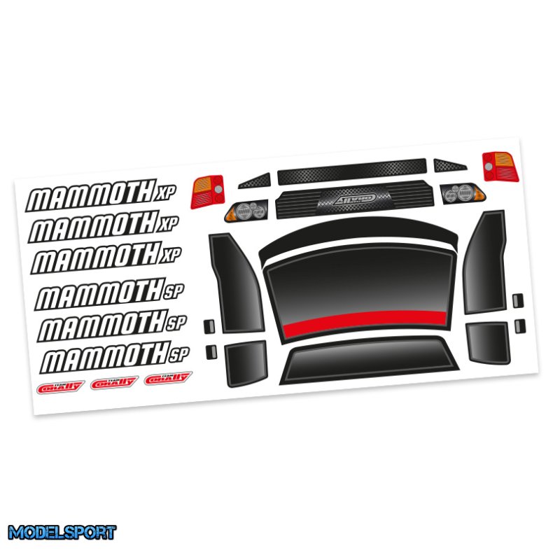 Team Corally - Body Decal Sheet - MAMMOTH SP/XP - 1 Pc