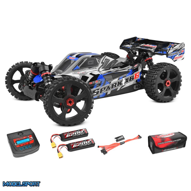 Team Corally - Spark XB-6 RTR - Drive'n Go Pack 6S - Blue Color