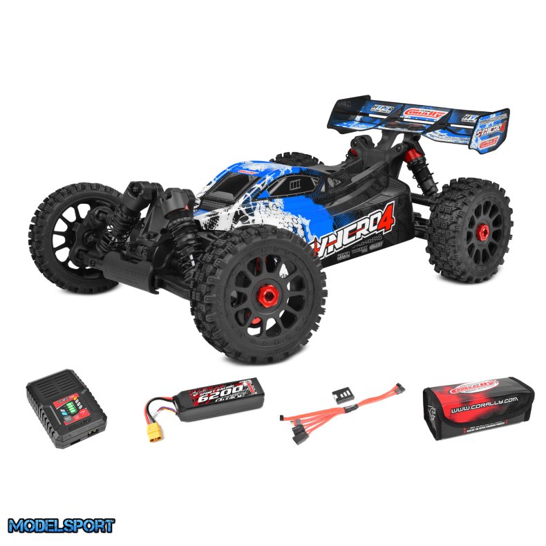 Team Corally - Syncro-4 RTR - Drive'n Go Pack 4S - Blue Color