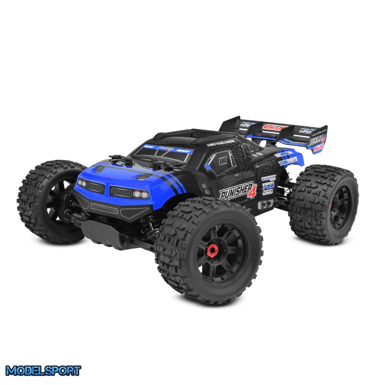 Team Corally - PUNISHER 4 - RTR - Blue - Brushless Power 4S - No Battery - No Charger