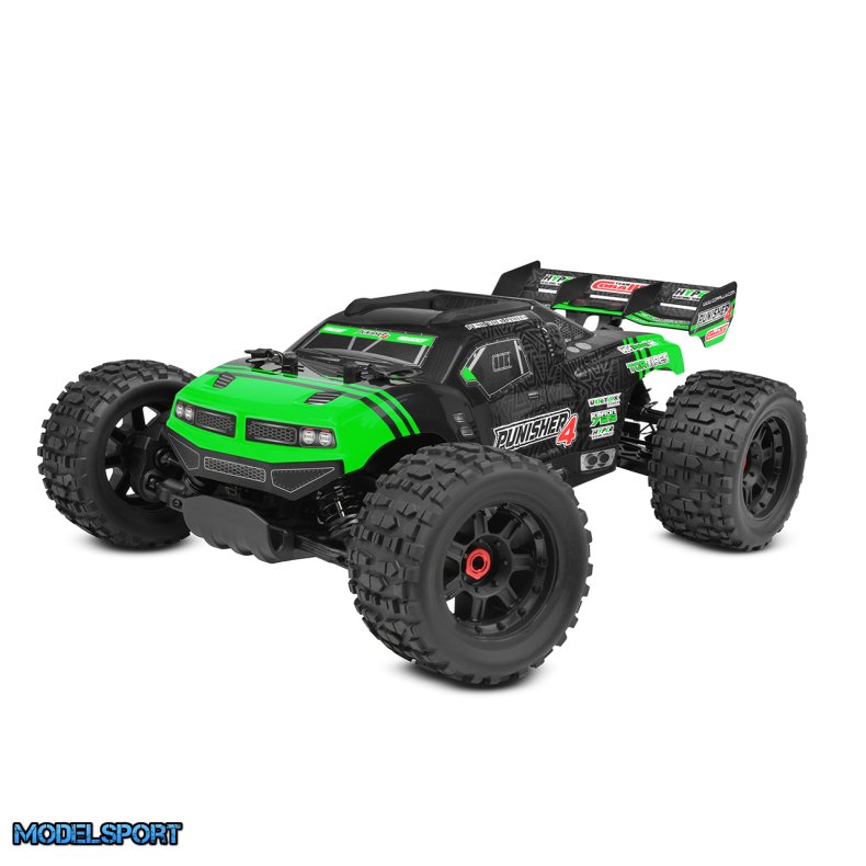 Team Corally - PUNISHER 4 - RTR - Green - Brushless Power 4S - No Battery - No Charger