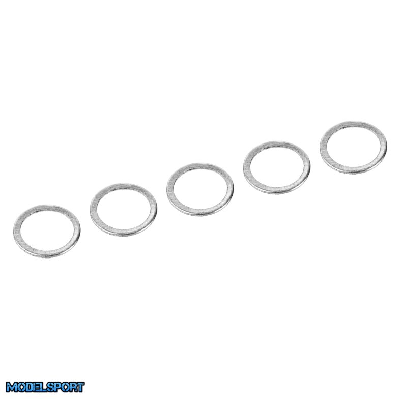Team Corally - Alum. Shim Ring - ID 6.35mm - 0.4mm - 5 Pcs