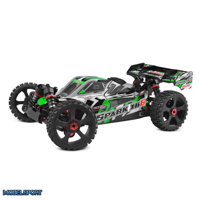 Team Corally - SPARK XB-6 - Roller- Green - No Electronics