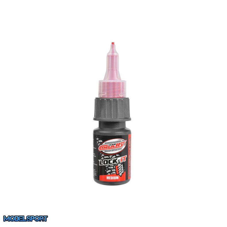 Team Corally - Lock-it 200 - Screw Fix - Medium - Red - 10gr