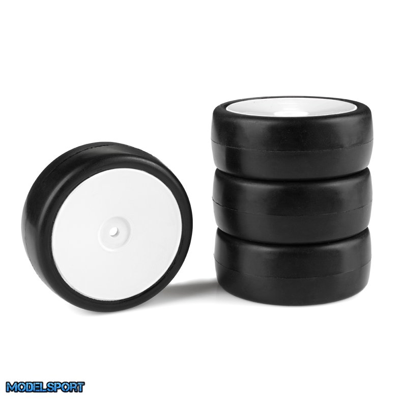 Team Corally - Attack RXC V2 rubber tires - 1/10 EP touring - 36 shore - Carpet - 4 pcs