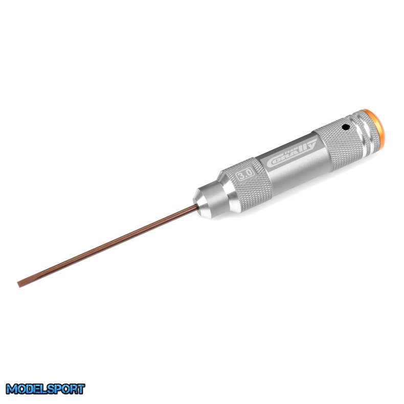 Team Corally - Factory Pro Tool - Hardened Tip - Alu Grip - Flat 3.0mm