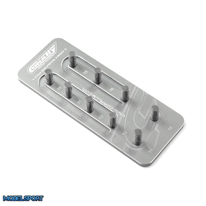 Team Corally - Pinion Caddy M1.0 - 9 Pinions - �5mm