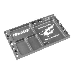Team Corally - Multi-purpose Ultra Tray - CNC Machined aluminium - Titanium Color