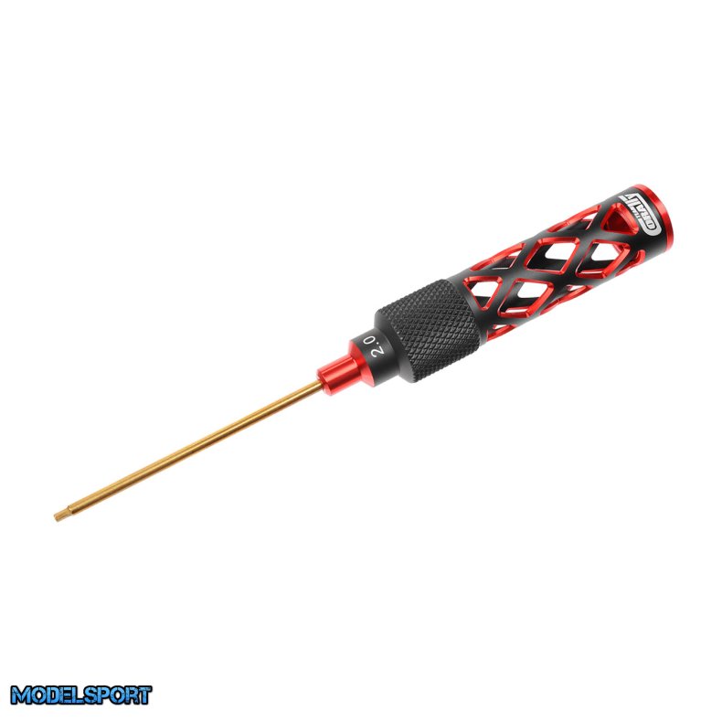 Team Corally PRO Tool - Hardened Tip - Lightened Alu Grip - Hex 2.0mm