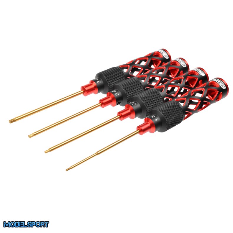 Team Corally - Platinum Pro Tools - Hex Driver Set - 1.5/2.0/2.5/3.0mm - 4 pcs