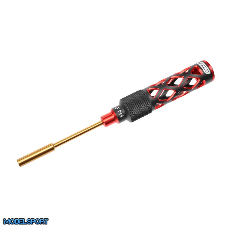 Team Corally PRO Tool - Hardened Tip - Lightened Alu Grip - Nut M2 4.0mm