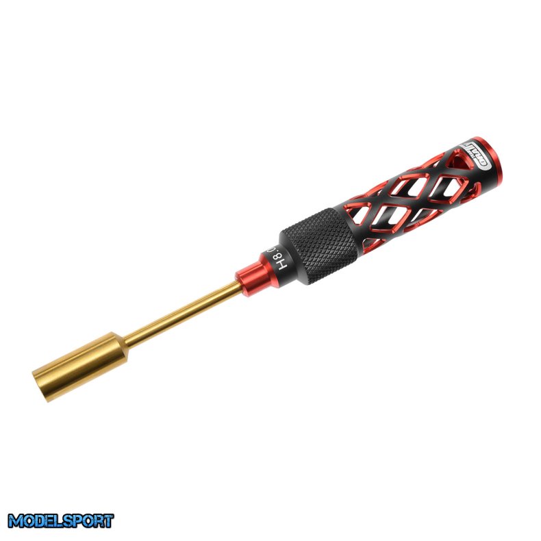 Team Corally PRO Tool - Hardened Tip - Lightened Alu Grip - Nut M5 8.0mm