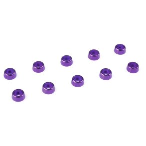 Team Corally - Aluminium Washer - for M2 Socket Head Screws - OD=6mm - Purple - 10 pcs