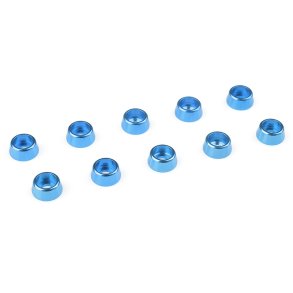 Team Corally - Aluminium Washer - for M2.5 Socket Head Screws - OD=7mm - Blue - 10 pcs