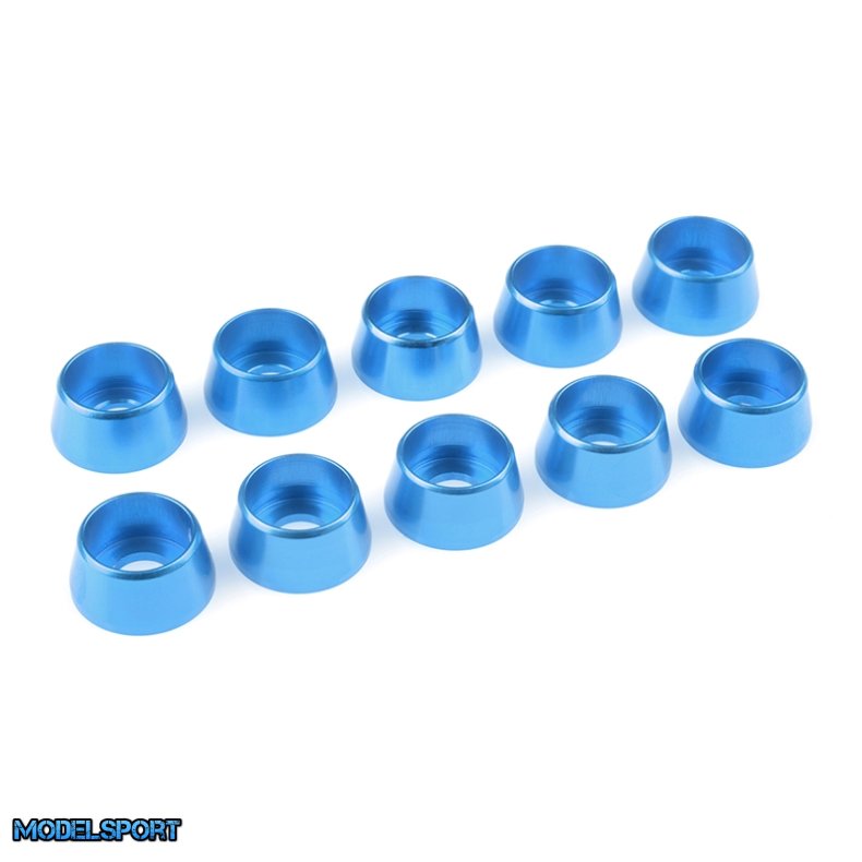 Team Corally - Aluminium Washer - for M5 Socket Head Screws - OD=12mm - Blue - 10 pcs