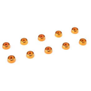 Team Corally - Aluminium Washer - for M2 Socket Head Screws - OD=6mm - Gold - 10 pcs