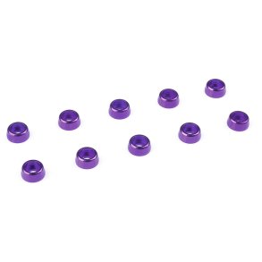 Team Corally - Aluminium Washer - for M2 Socket Head Screws - OD=6mm - Purple - 10 pcs