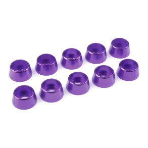 Team Corally - Aluminium Washer - for M5 Socket Head Screws - OD=12mm - Purple - 10 pcs