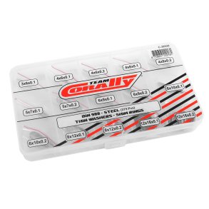 Team Corally - Shim Ring Set - Steel- 15 Sizes - 375pcs