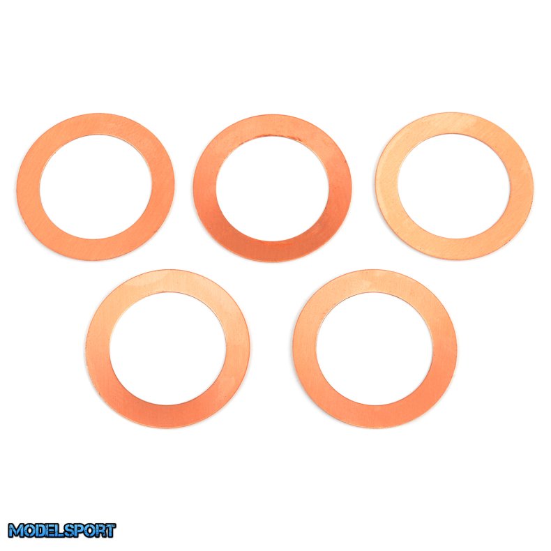 Team Corally - Head Shim 0.1mm Etor 21 3P and Etor 21 5-2P - 5 pcs