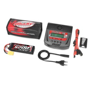 Team Corally - Energy Pack - Lipo 60C - 5200MAH - 3S - XT-90 - Semi-Soft Case + Ultra-X 80 - 1-6S AC/DC Charger + Lipo Safety Bag + Charge-Balance Lead