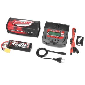 Team Corally - Energy Pack - Lipo 60C - 5200MAH - 4S - XT-90 - Semi-Soft Case + Ultra-X 80 - 1-6S AC/DC Charger + Lipo Safety Bag + Charge-Balance Lead