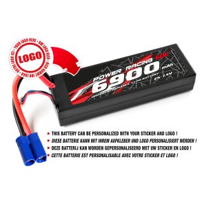 Private Label - Power Racing 60C - 6900Mah - 2S - 7,4V - EC-5 - Hard Case