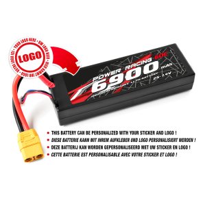 Private Label - Power Racing 60C - 6900Mah - 2S - 7,4V - XT-90 - Hard Case