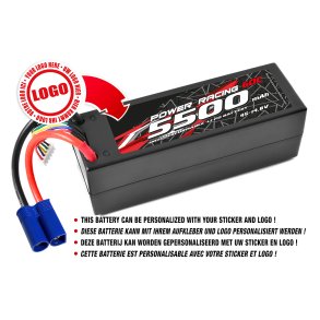 Private Label - Power Racing 60C - 5500Mah - 4S - 14,8V - EC-5 - Hard Case