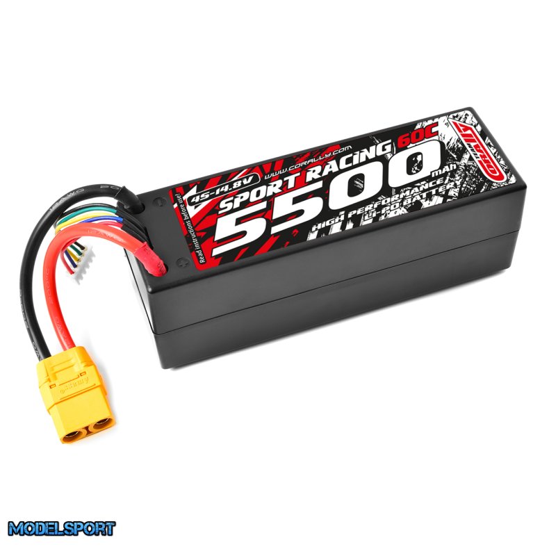 Team Corally - Power Racing 60C - 5500Mah - 4S - 14,8V - XT-90 - Hard Case