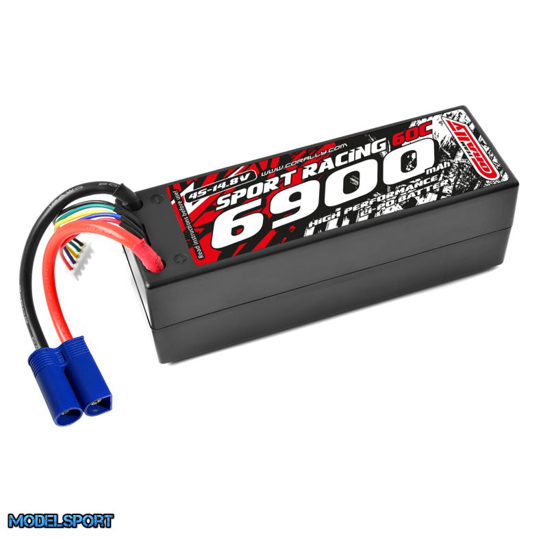 Team Corally - Power Racing 60C - 6900Mah - 4S - 14,8V - EC-5 - Hard Case