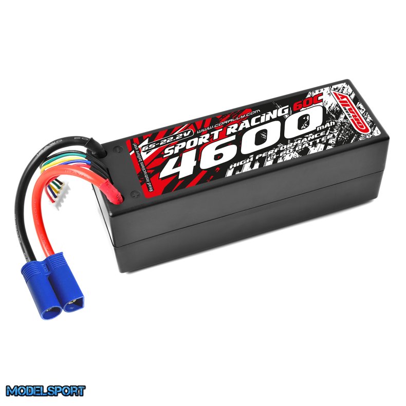 Team Corally - Power Racing 60C - 4600Mah - 6S - 22,2V - EC-5 - Hard Case