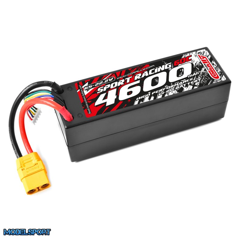 Team Corally - Sport Racing 60C - 4600Mah - 6S - 22,2V - XT-90 - Hard Case