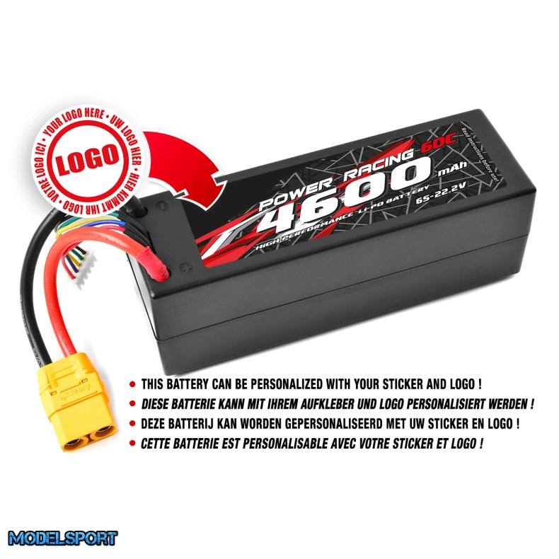Private Label - Power Racing 60C - 4600Mah - 6S - 22,2V - XT-90 - Hard Case