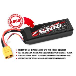 Private Label - Power Racing 60C - 5200MAH - 2S - 7,4V - XT-90 - Semi-Soft Case