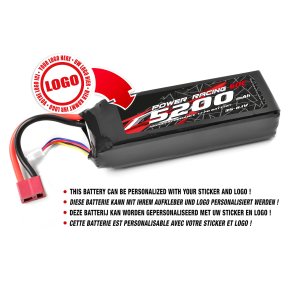 Private Label - Power Racing 60C - 5200MAH - 3S - 11,1V - T-Plug - Semi-Soft Case