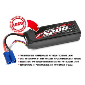 Private Label - Power Racing 60C - 5200MAH - 3S - 11,1V - EC-5 - Semi-Soft Case