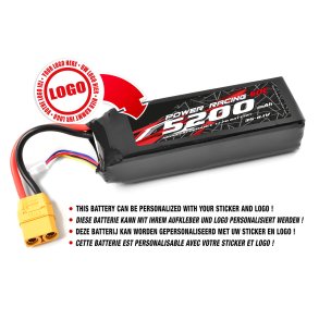 Private Label - Power Racing 60C - 5200MAH - 3S - 11,1V - XT-90 - Semi-Soft Case