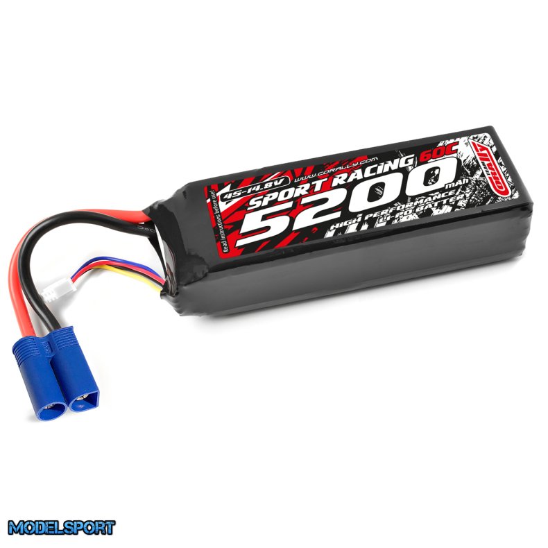 Team Corally - Power Racing 60C - 5200MAH - 4S - 14,8V - EC-5 - Semi-Soft Case