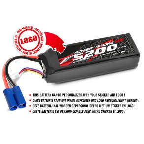 Private Label - Power Racing 60C - 5200MAH - 4S - 14,8V - EC-5 - Semi-Soft Case