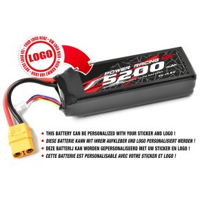 Private Label - Power Racing 60C - 5200MAH - 4S - 14,8V - XT-90 - Semi-Soft Case