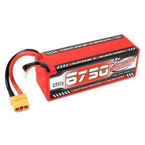 Team Corally - Sport Racing 50C LiPo Battery - 6750mAh - 14.8V - Stick 4S - Hard Wire - XT90