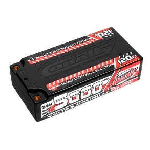 Team Corally - Voltax 120C LiPo Battery - 5000mAh - 7.4V - Shorty 2S - 4mm Bullit