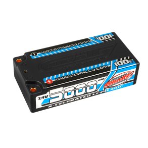 Team Corally - X-Celerated 100C LiPo Battery - 5000 mAh - 7.4V - Stick 2S - 4mm Bullit