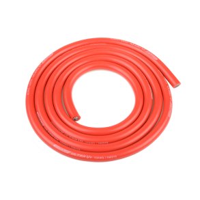 Team Corally - Ultra V+ Silicone Wire - Super Flexible - Red - 10AWG - 2683 / 0.05 Strands - OD� 5.5mm - 1m