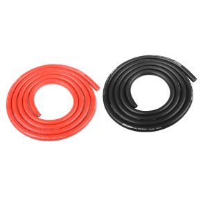 Team Corally - Ultra V+ Silicone Wire - Super Flexible - Black and Red - 10AWG - 2683 / 0.05 Strands - OD� 5.5mm - 2x 1m