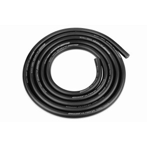 Team Corally - Ultra V+ Silicone Wire - Super Flexible - Black - 12AWG - 1731 / 0.05 Strands - OD� 4.5mm - 1m