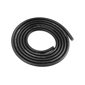 Team Corally - Ultra V+ Silicone Wire - Super Flexible - Black - 14AWG - 1018 / 0.05 Strands - OD� 3.5mm - 1m