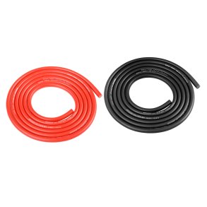 Team Corally - Ultra V+ Silicone Wire - Super Flexible - Black and Red - 14AWG - 1018 / 0.05 Strands - OD� 3.5mm - 2x 1m