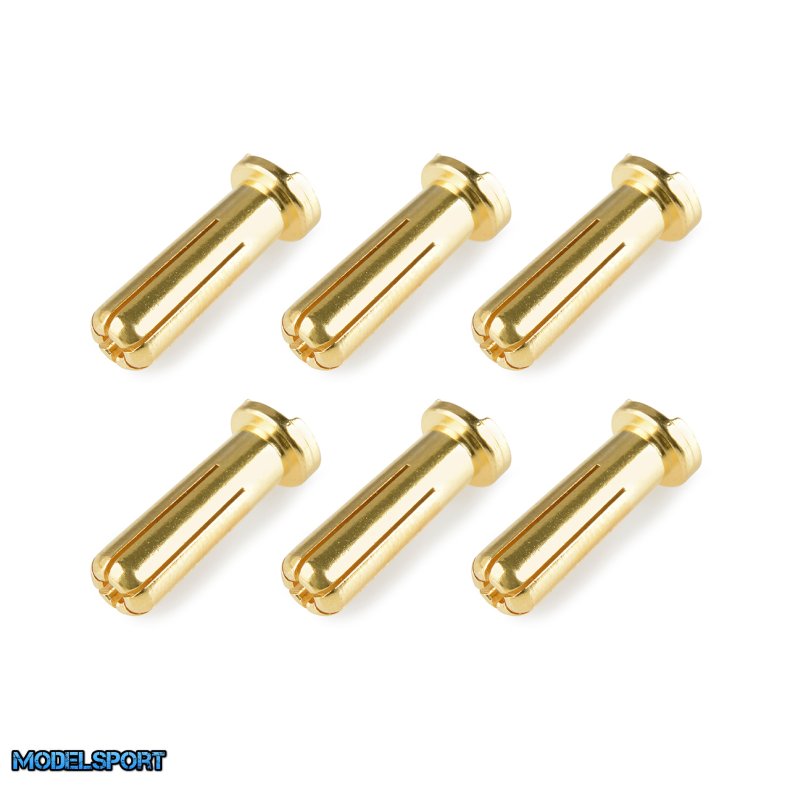Team Corally 5.0mm Guldstik Hanstik 90� (6 stk.) � C-50153
